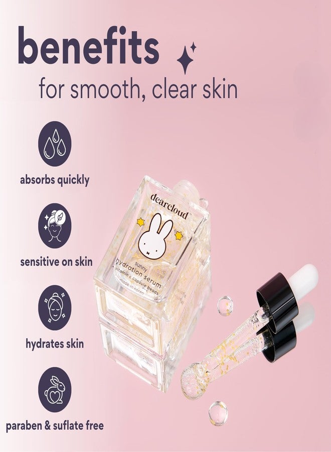 dearcloud Miffy Sunny Hydration Serum – Hydrating Hyaluronic Acid & Vitamin C Face Serum (1 fl oz) - Image 3